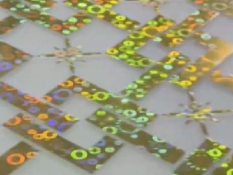 Vidro impresso decorativo