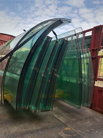 Vidro curvo temperado