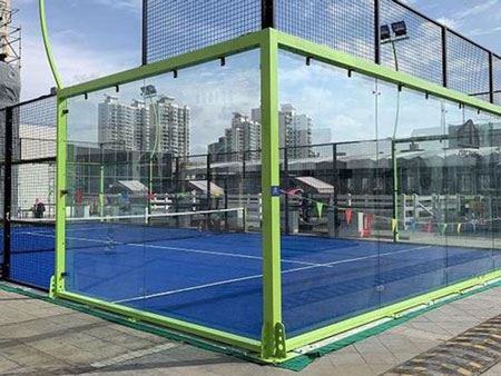 Vidro temperado para quadras esportivas (padel)