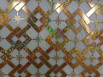 Vidro impresso decorativo