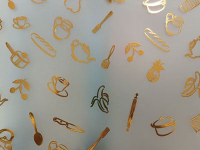 Vidro impresso decorativo