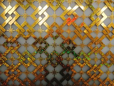 Vidro impresso decorativo