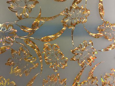 Vidro impresso decorativo