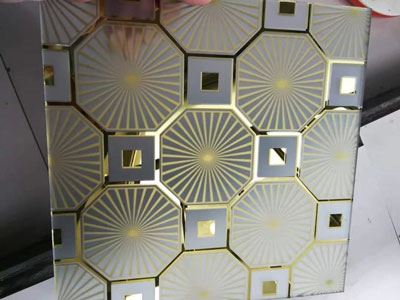 Vidro impresso decorativo