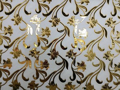 Vidro impresso decorativo