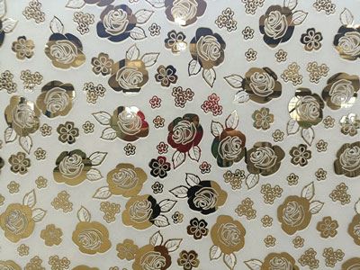 Vidro impresso decorativo