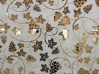 Vidro impresso decorativo