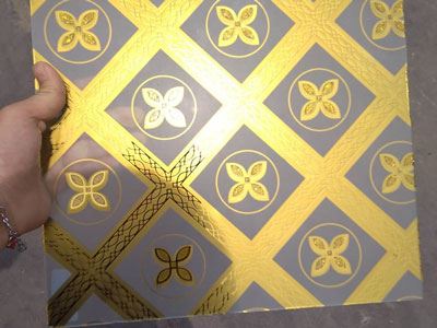 Vidro impresso decorativo