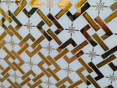 Vidro impresso decorativo