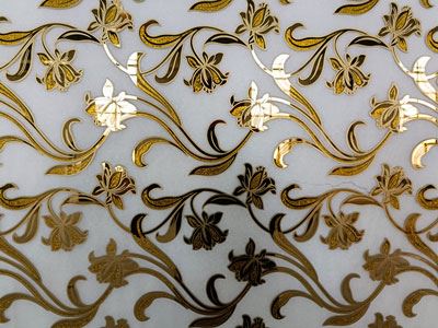 Vidro impresso decorativo