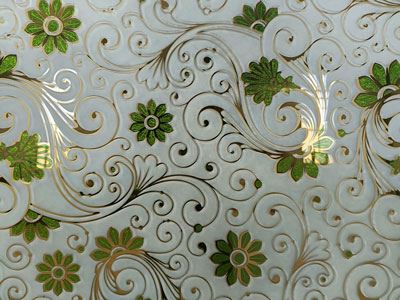 Vidro impresso decorativo