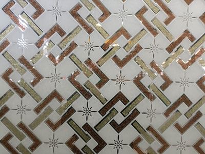 Vidro impresso decorativo