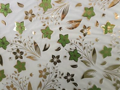 Vidro impresso decorativo