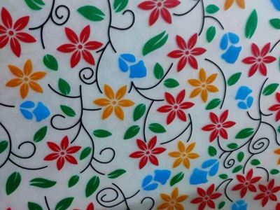 Vidro impresso decorativo