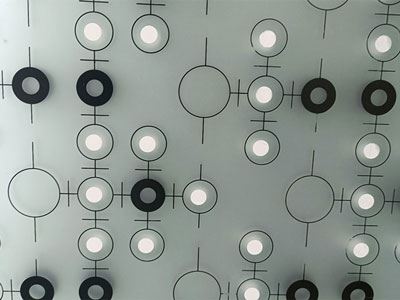 Vidro impresso decorativo