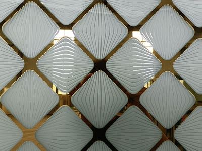 Vidro impresso decorativo