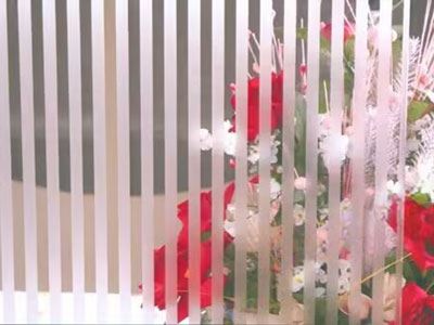 Vidro impresso acidato